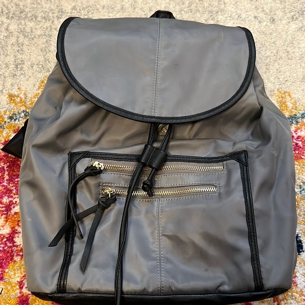 Grey draw string Steve Madden back pack